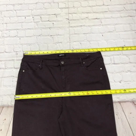 Buffalo David Bitton Women Hanna High Rise Skinny Jeans Size 16 Burgundy B241 20 - Picture 2 of 15